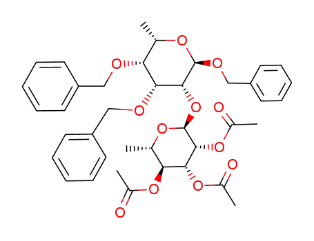 benzyl 3,4-di-O-benzyl-6-deoxy-2-O-(2,3,4-tri-O-acetyl-α-L-rhamnopyranosyl)-α-L-talopyranoside
