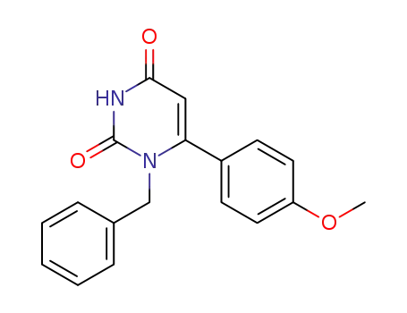 1-N-benzyl-6-(4-methoxyphenyl)uracil