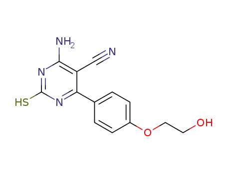 4-amino-6-(4-(2-hydroxyethoxy)phenyl)-2-mercaptopyrimidine-5-carbonitrile