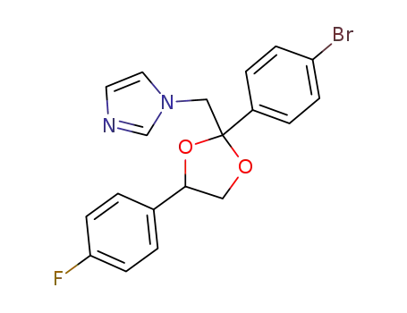 1-[2-(4-bromo-phenyl)-4-(4-fluoro-phenyl)-[1,3]dioxolan-2-ylmethyl]-1<i>H</i>-imidazole