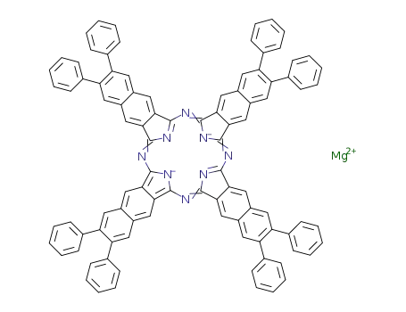 Molecular Structure of 1312883-77-4 (3,4,12,13,21,22,30,31-octa-phenyl-2,3-naphthalocyanine magnesium)