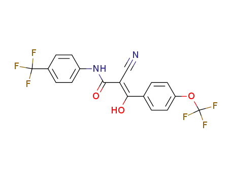 (Z)-2-Cyano-3-hydroxy-3-(4-trifluoromethoxy-phenyl)-N-(4-trifluoromethyl-phenyl)-acrylamide