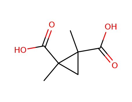 Molecular Structure of 89898-46-4 (1,2-Cyclopropanedicarboxylic acid, 1,2-dimethyl-)