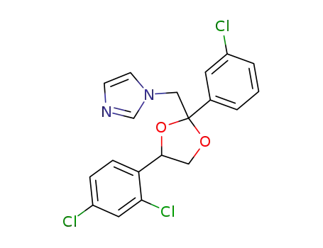 1-[2-(3-chloro-phenyl)-4-(2,4-dichloro-phenyl)-[1,3]dioxolan-2-ylmethyl]-1<i>H</i>-imidazole