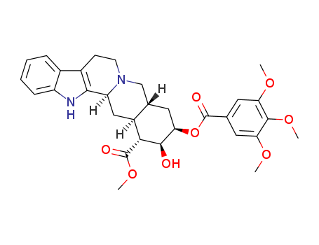 Yohimban-16-carboxylicacid, 17-hydroxy-18-[(3,4,5-trimethoxybenzoyl)oxy]-, methyl ester, (3b,16b,17a,18b,20a)- (9CI) cas  117-73-7