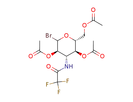 Acetic acid (2R,3S,4S,5R)-5-acetoxy-2-acetoxymethyl-6-bromo-4-(2,2,2-trifluoro-acetylamino)-tetrahydro-pyran-3-yl ester