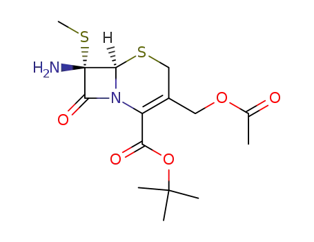 t-butyl 7β-amino-7α-(methylthio)cephalosporanate