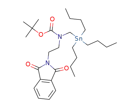 tert-butyl (2-(1,3-dioxoisoindolin-2-yl)ethyl)((tributylstannyl)methyl)carbamate