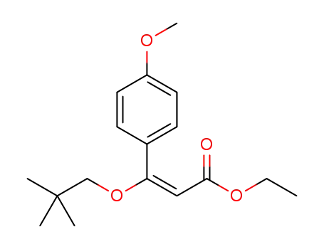ethyl 3-(4-methoxyphenyl)-3-(neopentyloxy)acrylate