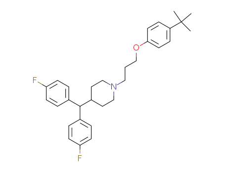 Piperidine,
4-[bis(4-fluorophenyl)methyl]-1-[3-[4-(1,1-dimethylethyl)phenoxy]propyl]-