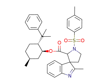 (1S,2R,5S)-5-Methyl-2-(1-methyl-1-phenylethyl)cyclohexyl 2-propyl-1'-(4-toluenesulfonyl)spiro<3H-indole-3,3'-pyrrolidine>-2'-carboxylate