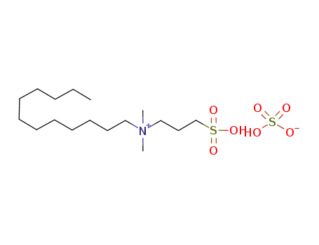 Molecular Structure of 1187184-73-1 (3-(N,N-dimethyldodecylammonium)propanesulfonic acid hydrogen sulphate)