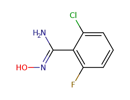 Molecular Structure of 1643-74-9 (2-CHLORO-6-FLUORO-N-HYDROXY-BENZAMIDINE)