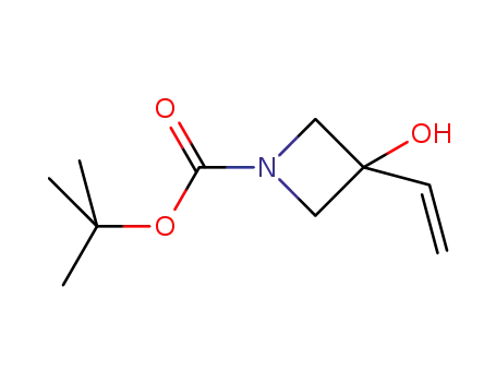 Molecular Structure of 398489-51-5 (tert-butyl 3-hydroxy-3-vinylazetidine-1-carboxylate)