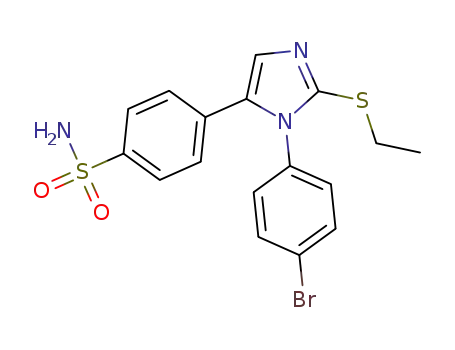 4-[1-(4-bromophenyl)-2-ethylthioimidazol-5-yl]benzenesulfonamide