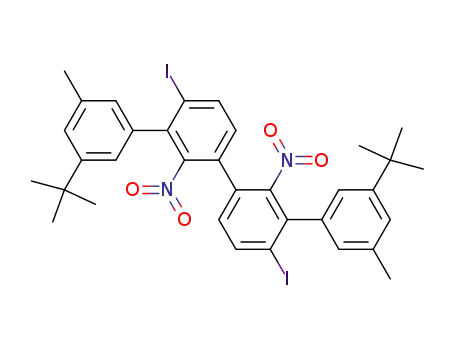 4'',6'-di-iodo-3,3'''-dimethyl-2',2''-dinitro-5,5'''-di-t-butyl-m-quaterphenyl