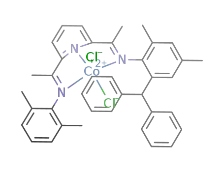 (2-(1-(4,6-dimethyl-2-benzhydrylphenylimino)ethyl)-6-(1-(2,6-dimethylphenylimino)ethyl)pyridine)CoCl<sub>2</sub>