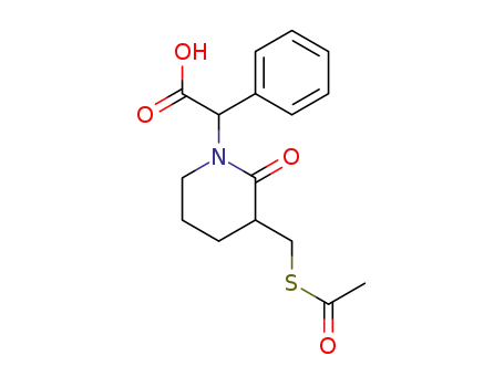 3-<(acetylthio)methyl>-2-oxo-α-phenyl-1-piperidineacetic acid