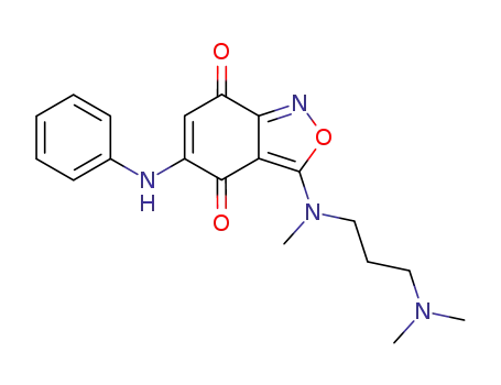 3-[(3-Dimethylamino-propyl)-methyl-amino]-5-phenylamino-benzo[c]isoxazole-4,7-dione