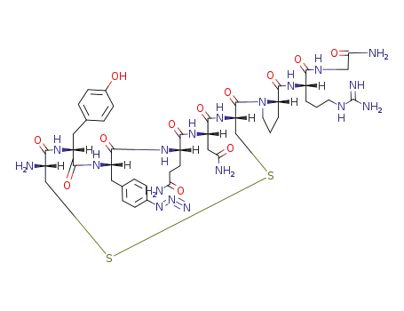 Molecular Structure of 97474-07-2 (argipressin, (4-azido)Phe(3)-)