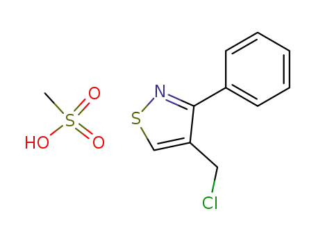 Isothiazole, 4-(chloromethyl)-3-phenyl-, methanesulfonate