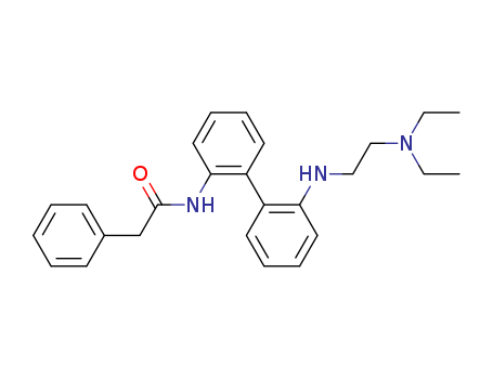 N-[2-[2-(2-diethylaminoethylamino)phenyl]phenyl]-2-(4-nitrophenyl)acetamide