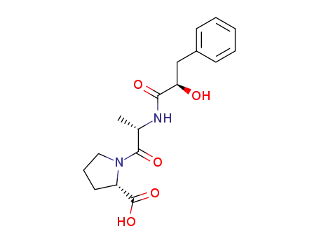 Molecular Structure of 90035-48-6 (L-Proline, 1-[N-(2-hydroxy-1-oxo-3-phenylpropyl)-L-alanyl]-, (S)-)