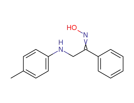 Molecular Structure of 53181-18-3 (ω-p-toluidino-acetophenone-β-oxime)