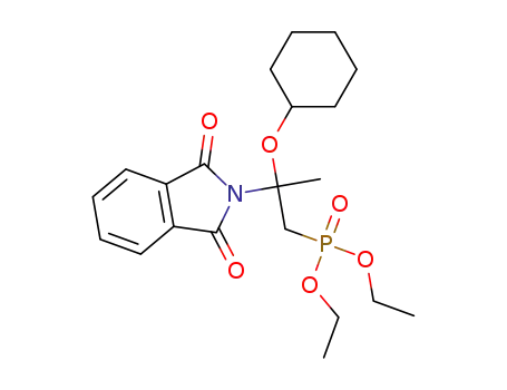 diethyl (2-(cyclohexyloxy)-2-(1,3-dioxoisoindolin-2-yl)propyl)phosphonate