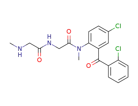 N-(4-Chloro-2-(2-chlorobenzoyl)phenyl)-N-methyl-2-(((methylamino)acetyl)amino)acetamide