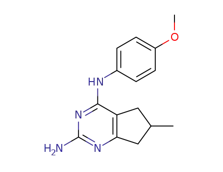 4-N-(4-methoxyphenyl)-6-methyl-6,7-dihydro-5H-cyclopenta[d]pyrimidine-2,4-diamine