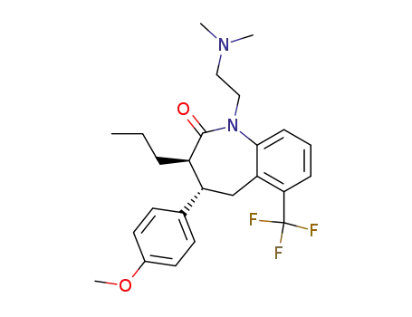 (3R,4S)-1-(2-Dimethylamino-ethyl)-4-(4-methoxy-phenyl)-3-propyl-6-trifluoromethyl-1,3,4,5-tetrahydro-benzo[b]azepin-2-one