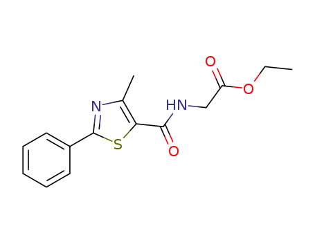 N-(ethoxycarbonylmethyl)-2-phenyl-4-methyl-5-thiazolecarboxamide