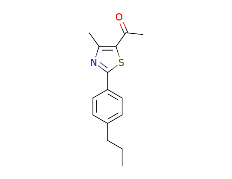 1-[4-methyl-2-(4-propylphenyl)thiazol-5-yl]ethanone