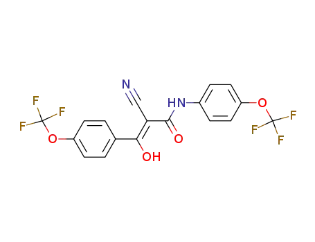(Z)-2-Cyano-3-hydroxy-3,N-bis-(4-trifluoromethoxy-phenyl)-acrylamide