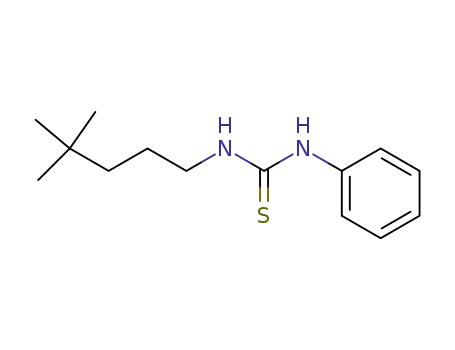 Molecular Structure of 84784-45-2 (N-(4,4-dimethylpentyl)-N'-phenylthiourea)
