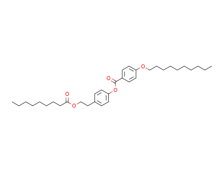 Molecular Structure of 137422-29-8 (4-Decyloxy-benzoic acid 4-(2-nonanoyloxy-ethyl)-phenyl ester)
