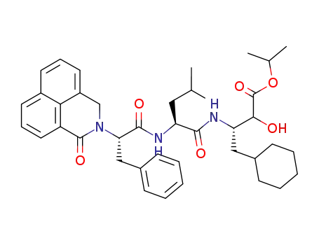 (3S)-4-cyclohexyl-2-hydroxy-3-<<(2S)-4-methyl-2-<<(2S)-2-(1-oxo-2,3-dihydro-1H-benz<de>isoquinolin-2-yl)-3-phenylpropionyl>amino>pentanoyl>amino>butyric acid isopropyl ester