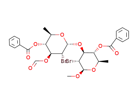 Methyl-4-O-benzoyl-3-O-(4-O-benzoyl-2-brom-2,6-didesoxy-3-O-formyl-α-D-glucopyranosyl)-2-brom-2,6-didesoxy-β-D-glucopyranosid