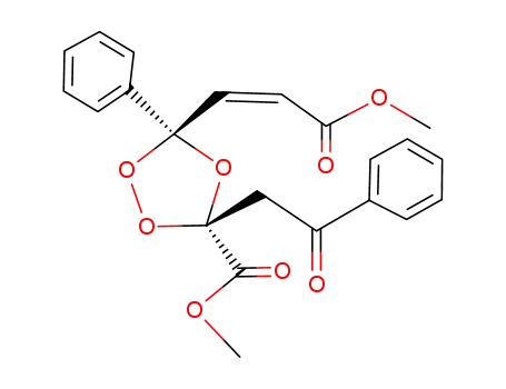 (3S,5R)-5-((Z)-2-Methoxycarbonyl-vinyl)-3-(2-oxo-2-phenyl-ethyl)-5-phenyl-[1,2,4]trioxolane-3-carboxylic acid methyl ester