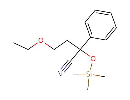 4-Ethoxy-2-phenyl-2-trimethylsilanyloxy-butyronitrile
