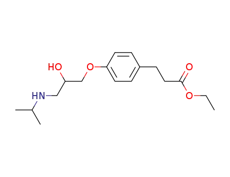 Molecular Structure of 81147-95-7 (ethyl 3-[4-[2-hydroxy-3-(propan-2-ylamino)propoxy]phenyl]propanoate)