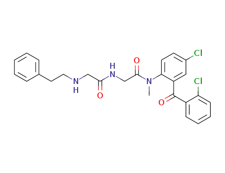 Acetamide, N-(4-chloro-2-(2-chlorobenzoyl)phenyl)-N-methyl-2-((((2-phenylethyl)amino)acetyl)amino)-, ethanedioate