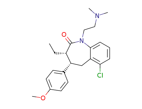 (3S,4S)-6-Chloro-1-(2-dimethylamino-ethyl)-3-ethyl-4-(4-methoxy-phenyl)-1,3,4,5-tetrahydro-benzo[b]azepin-2-one