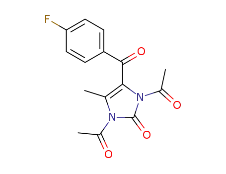 1,3-Diacetyl-4-(4-fluoro-benzoyl)-5-methyl-1,3-dihydro-imidazol-2-one