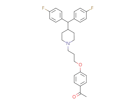 [4-[3-[4-[bis(4-fluorophenyl)methyl]-1-piperidinyl]propoxy]phenyl]ethanone
