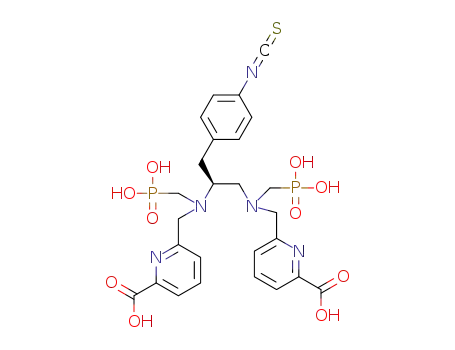 N,N'-(methylphosphonate)-N,N'-[((6-carboxylato)pyridin-2-yl)methyl]-1-(p-benzyl-isothiocyanato)-1,2-diaminoethane