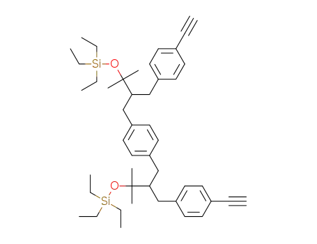 1,4-bis(2-(4-ethynylbenzyl)-3-methyl-3-((triethylsilyl)oxy)butyl)benzene