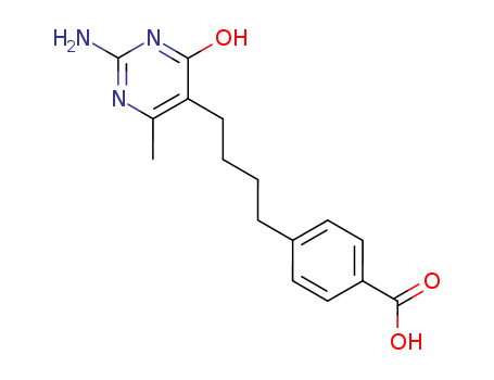4-[4-(2-amino-4-methyl-6-oxo-3H-pyrimidin-5-yl)butyl]benzoic acid cas  4510-62-7