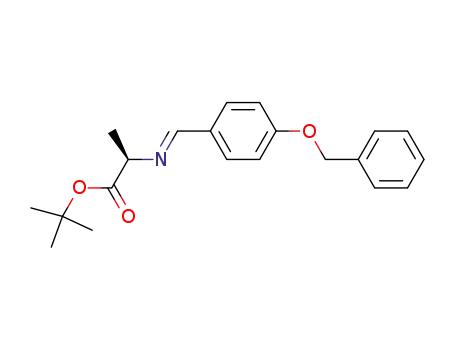 D-Alanine, N-[[4-(phenylmethoxy)phenyl]methylene]-, 1,1-dimethylethyl
ester